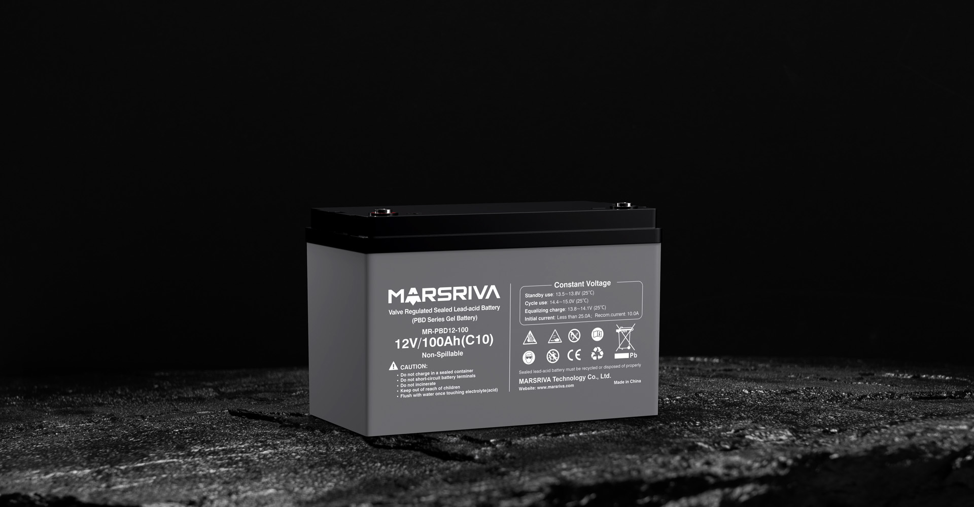 Герметичная свинцово-кислотная батарея с регулируемым клапаном