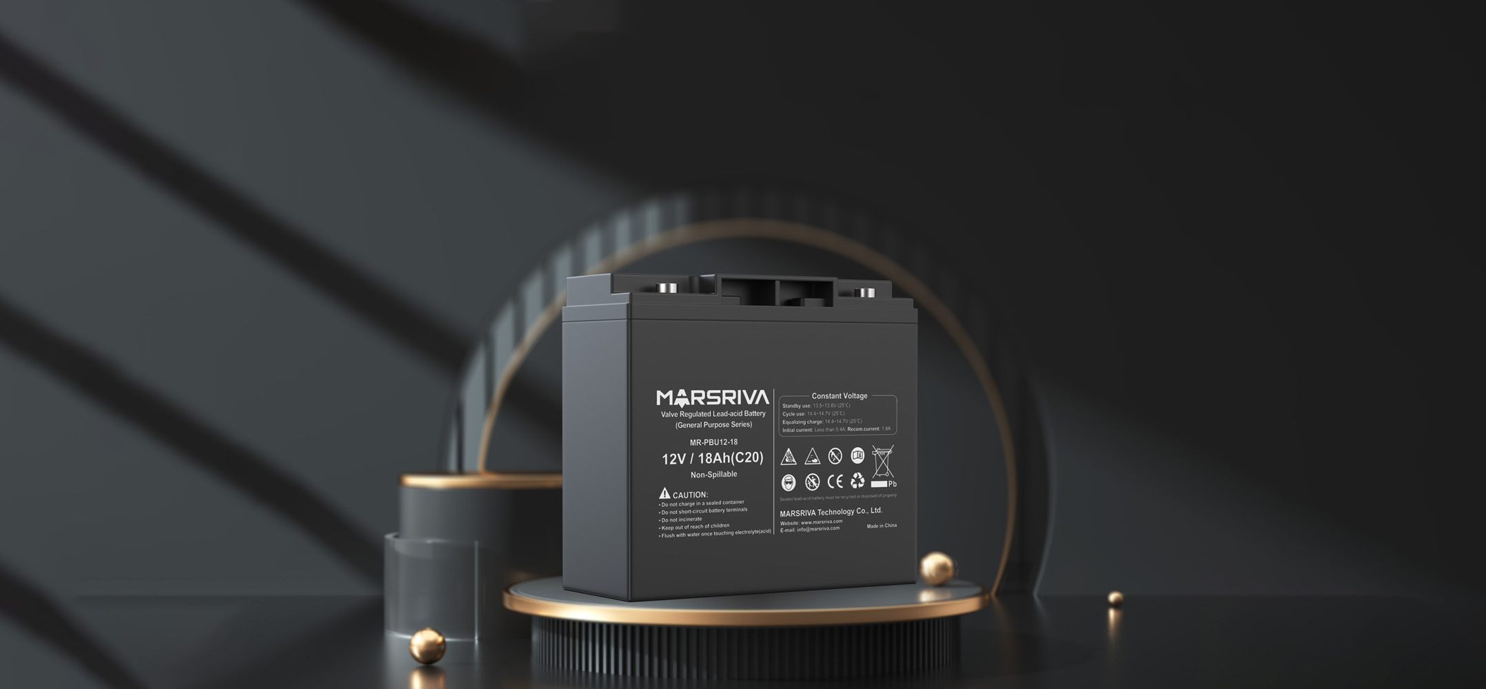 Клапанно-регулируемая свинцово-кислотная батарея