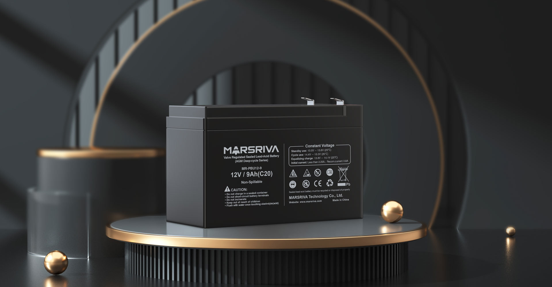 Герметичная свинцово-кислотная батарея с клапанной регуляцией